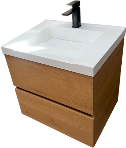 Дървесен шкаф за баня 60см Cremona Corbridge W
